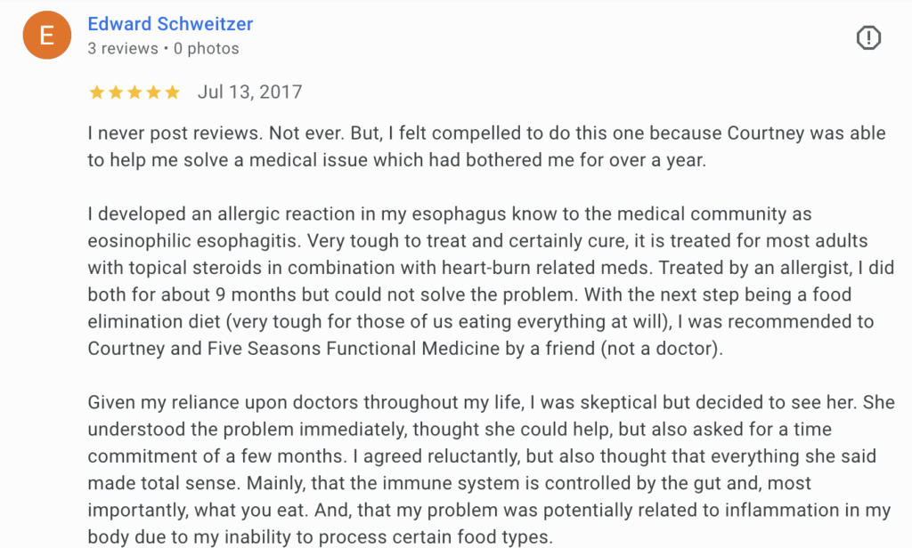 Client Reviews Edward